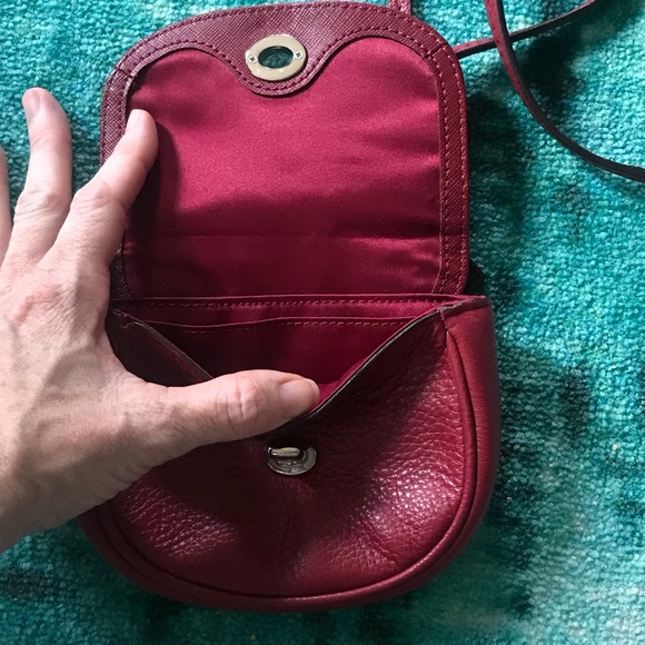 Coach red purse park MINI crossbody leather - Picture 3 of 8